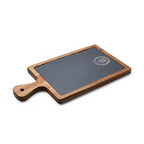 Engraved Acacia Charcuterie Board with Slate Insert & Cheese Tools