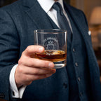 Engraved USS Annapolis Whiskey Glass 10.5oz