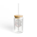 2026 Design Glass Can Tumbler with Straw (16 oz Clear)