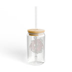 2026 Anchor 16oz Glass Drink Tumbler with Bamboo Lid & Straw