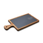 Engraved Acacia Charcuterie Board with Slate Insert & Cheese Tools