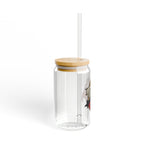2026 Design Glass Can Tumbler with Straw (16 oz Clear)