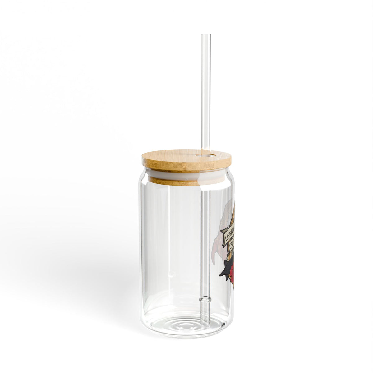 2026 Design Glass Can Tumbler with Straw (16 oz Clear)