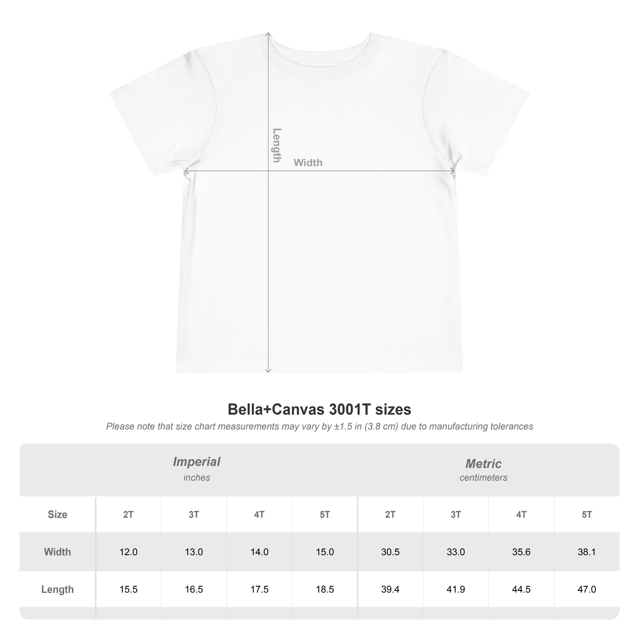 2026 Design Toddler Short Sleeve Tee