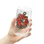 2026 Anchor 16oz Glass Drink Tumbler with Bamboo Lid & Straw